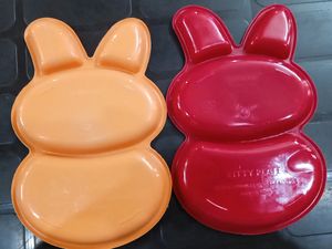 Combo Bunny Shaped Plastic Plates