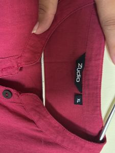 Maroon Button-Down Tunic