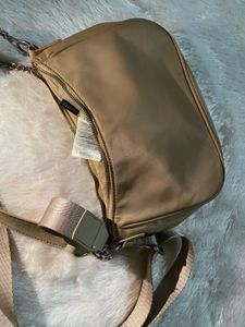 H&amp;M Divided Satin Beige Shoulder Bag