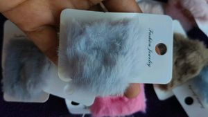 Fluffy Hair Clip 3 Pc