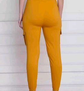 Stylish Mustard Cargo Joggers