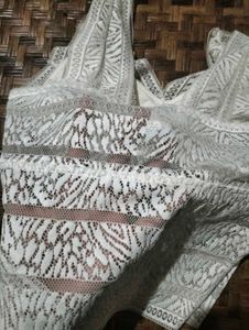 Lace Padded White Top 🎀