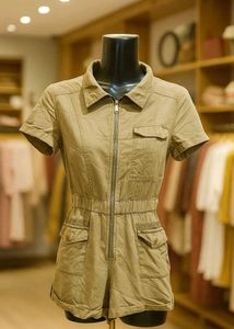 Khaki Romper Jumpsuit