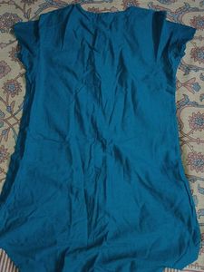 Teal High-Low Tunic Top