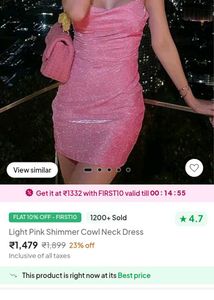 Pink Backless 🎀🌷🌸🥵Dress