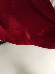 Elegant Velvet Maxi Dress with flaws