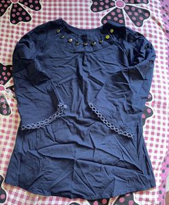 Elegant Navy Blue Top