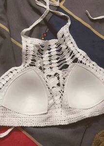 Metal Pom Po Bralette Top