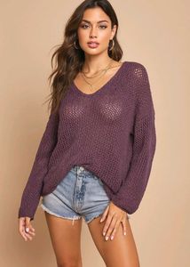 🎀 BUY1 GET1 Free Purple Crochet Top D