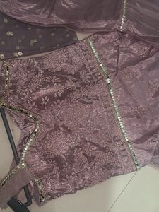 Elegant Lavender Kurta Set