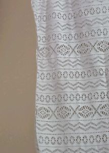 White Lace Fringe Cover-Up