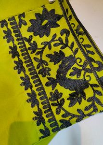 Embroidery Kurti Set With Printed Dupatta