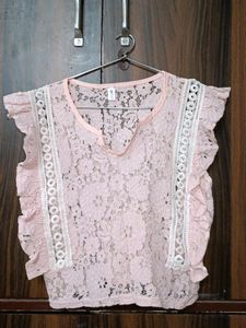 Kelejia Peach Lace Top🍒