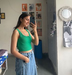 Shein Green Top