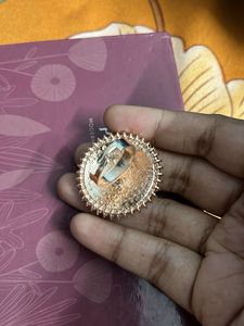 Umbrella Ring In Rose Gold Polish with White Beads