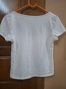 H&amp;M Divided White Crop Top