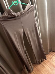 Brown Flare Leggings For Gym Or Yoga