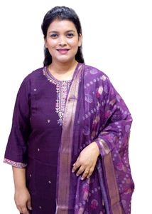 Stitched Kurta Set With Dupatta