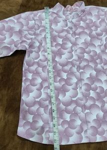 Patterned Long Sleeve Button Down