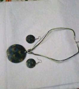 Peacock necklace set