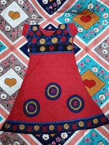Red Embroidered Sundress