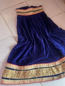 Elegant Velvet Ethnic Skirt