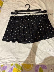 Black Mini Skirt with Short