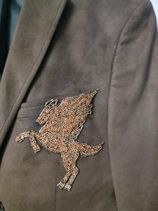 Embroidered Pegasus Blazer
