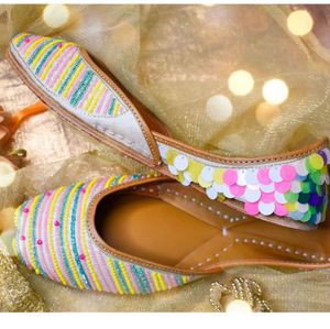 Needledust Colorful Sequin Jutti Flats