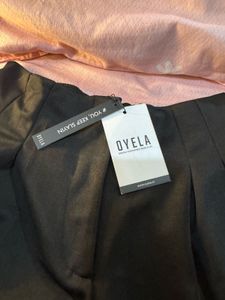 Black straight leg pants