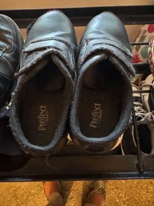 Liberty School Shoes Velcro Black