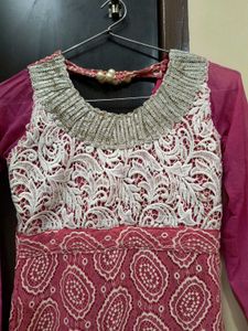 Pink &amp; White Dress