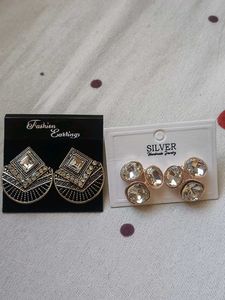 Fashion Earrings - Silver Tone