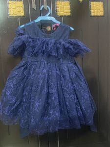 Beautiful Navy Blue Frock