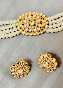 Pearl & Kundan Choker Set