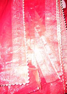 Vintage Metallic Scarf Saree