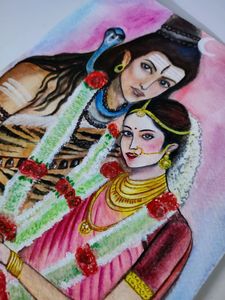Shiv Parvati Painting