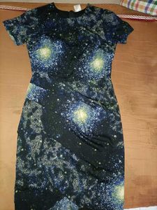 Galaxy Print Bodycon Dress