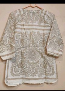 Paisley Print Tunic Top