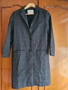 Checked Long Winter Coat