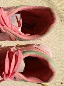 Pink &amp; Green Fashion Sneakers