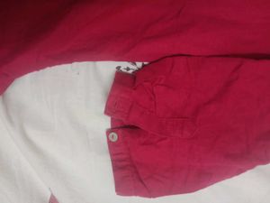 Pure Cotton Cute Pink Top, Size-S