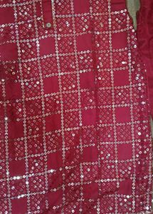 RED KURTA SET BRIDE DRESS