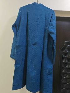 Men&#39;s Blue Kurta And Pyjama