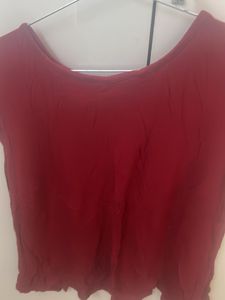Red Fitted Top