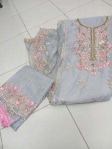 Elegant Grey Kurta Set
