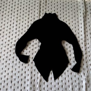 Chic Black Asymmetrical Top