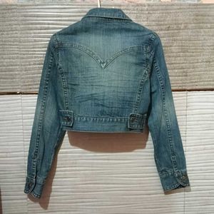 Y2K CROP DENIM JACKET
