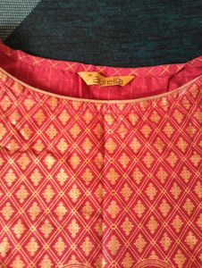 Aurelia Red Ethnic Kurta
