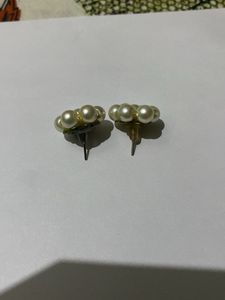 Vintage Pearl Cluster Earrings